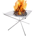 thumbnail image 1 of 22" Collapsible Stainless Steel Mesh Fire Pit Portable Outdoor Fire Pit Stainless Steel Campfire Grill, 1 of 8