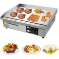 22" Commercial Electric Countertop Griddle, 3000W 110V Flat Top Grill