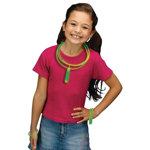 22" Crazy Glow Lite Rope Necklaces (Blue) Pk/50