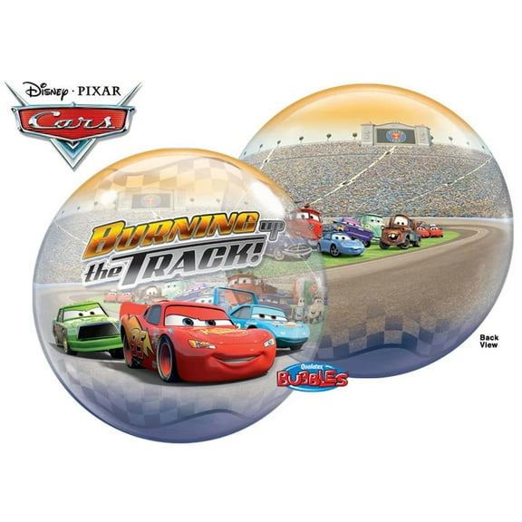 Qualatex 22" Disney Pixar Cars Burning Up Track Bubble Balloon