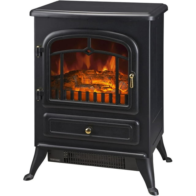 22" Electric Fireplace Heater, Freestanding Fire Place Stove with