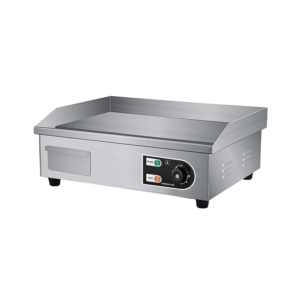 22" Electric Griddle Grill, Countertop Griddle with Adjustable Temp Control, Stainless Steel Non