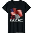 thumbnail image 1 of 22 Every Day Veteran Lives Matter Veteran Suicide Awareness T-Shirt, 1 of 4