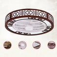 thumbnail image 1 of CNCEST Retro 22” Bladeless Ceiling Fan with Remote Control, 1 of 9