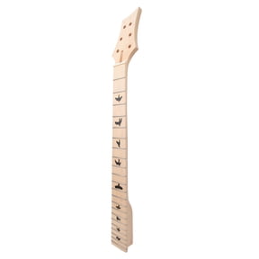 22 Fret Maple Wood Electric Guitar Neck Replacement Fretboard Smooth Polished Finish Surface