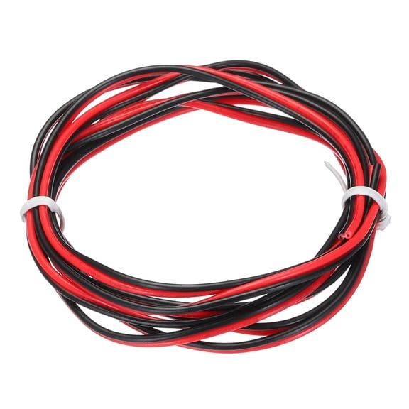 22 Gauge 2 Conductor Parallel Wire, 5Ft/1.5M Long 1.7mm Dia 300V for LED RGB Cable, Internal Wiring