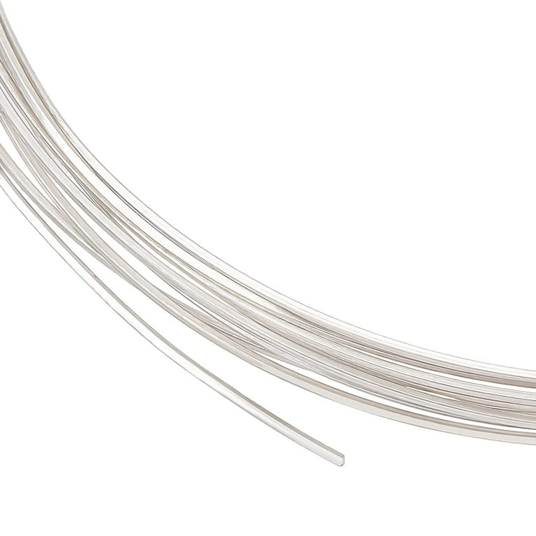 22 Gauge 925 Sterling Silver Flat Wire 1m 3.28 Feet Square Dead Soft  Jewelry Craft Wire for Jewelry Making 
