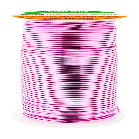 22 Gauge Anodized Aluminum Craft Wire for Jewelry Making - Bendable Flexible Crafting Wire 22 Gauge Wire Colored for Bonsai - Armature Wire for Sculpting - 100 feet