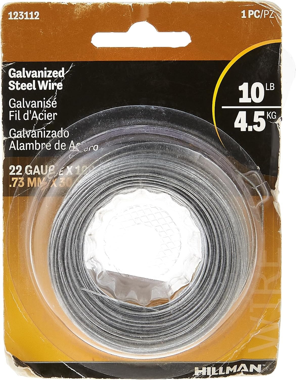 Hillman 22-Gauge Galvanized Wire - Silver - 100 Ft