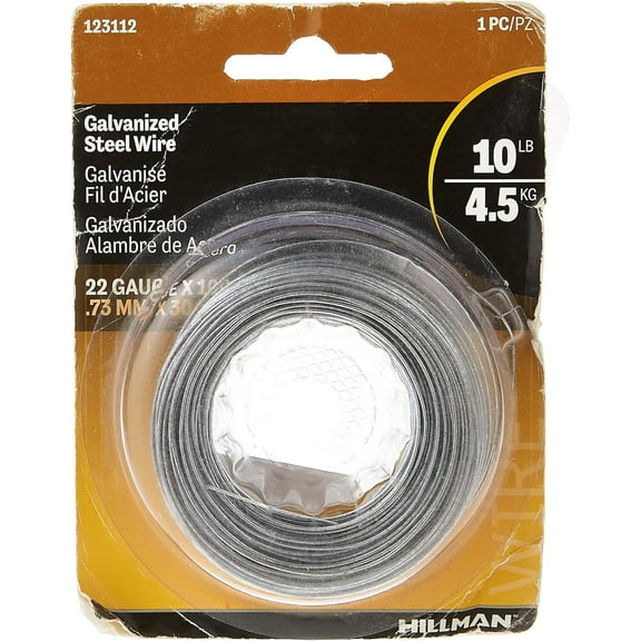 22-Gauge Galvanized Wire, 100-Ft.