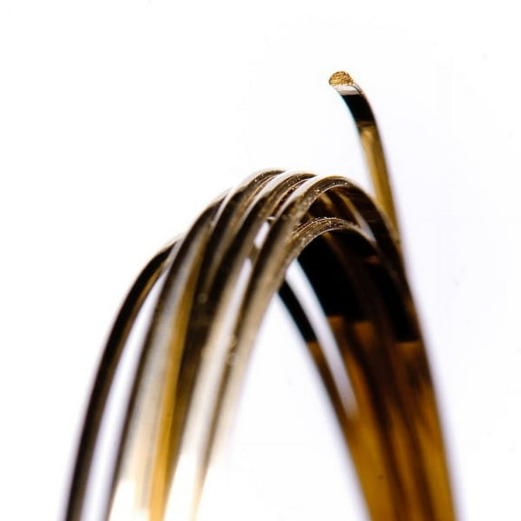 22 Gauge Half Round Dead Soft 14/20 Gold Filled Wire 5FT