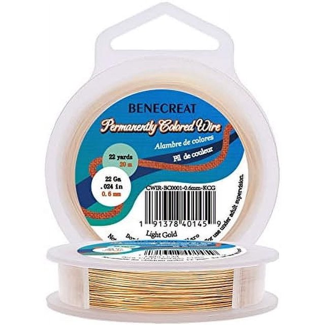 22Gauge KC Gold Copper Wire Tarnish Resistant Wire for Jewelry Beading