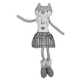 thumbnail image 1 of Northlight Girl Fox Sitting Christmas Figure with Dangling Legs - 22" - Gray and White, 1 of 5