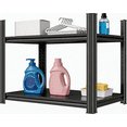 thumbnail image 1 of 22" H x 16" W x 16" D Garage Shelving Heavy Duty Metal Shelving 1200LBS Storage Shelves Adjustable Metal Shelves for Storage Industrial Garage Shelf for Warehouse Basement 2-Tier Black, 1 of 7