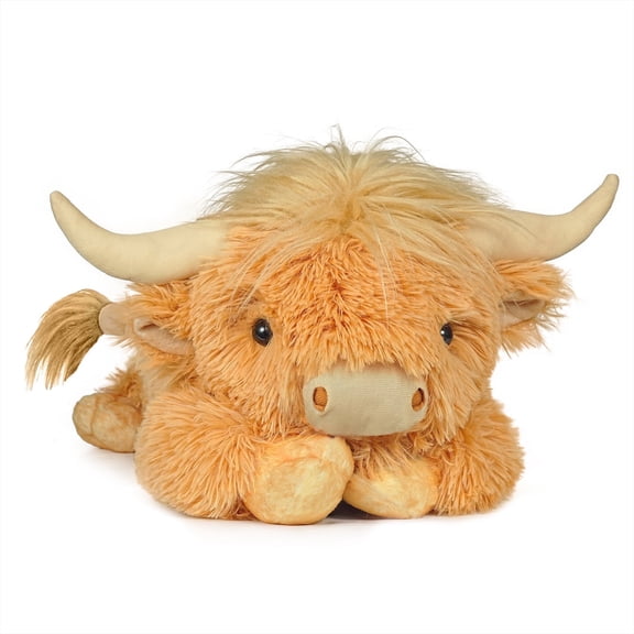 22" Highland Cow Weighted Stuffed Animals,  4lbs Weighted Highland Cow Plush Gift,  Soft Adorable for Kids and Adults