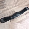 thumbnail image 1 of 22" Horze Smooth Soft Leather Elastic Both End Dressage Horse Cinch Girth Black, 1 of 3