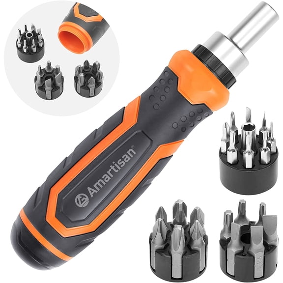22 IN 1 Ratchet Screwdriver Set, Precision Multi-bit Ratchet Screw Drivers, Slotted/Philips/Pozi/Torx