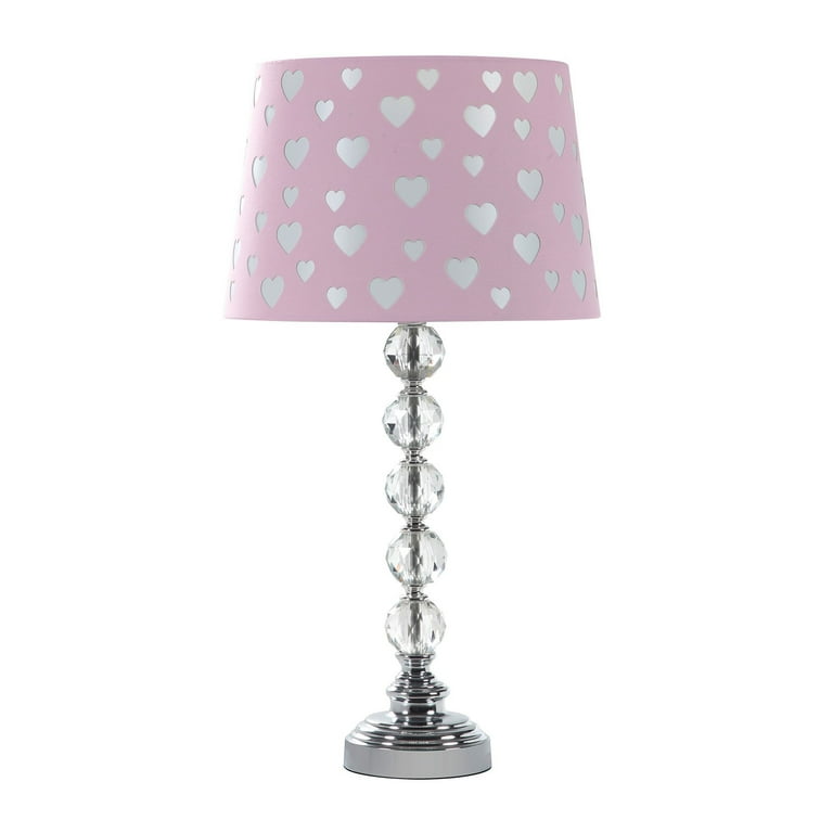 22 In Ariel Heart Crystal Stacked Orb Table Lamp Walmart