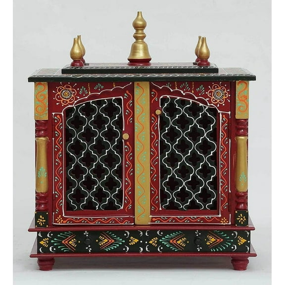 22 In the Wooden Temple/Domestic Temple/Pooja Mandir/Pooja Mandap/Temple...