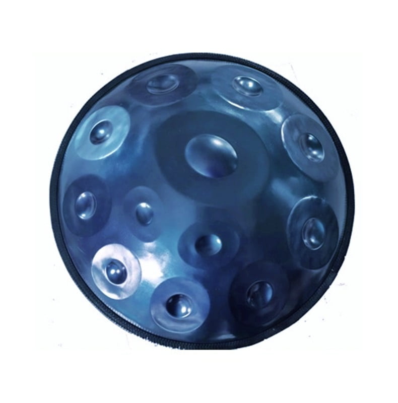 22 Inch 12 Notes Blue Handpan - Premium Steel Tongue Drum with Rich Resonance | For Beginners & Pros - Great for Yoga, Meditation, Sound Therapy & Gifts