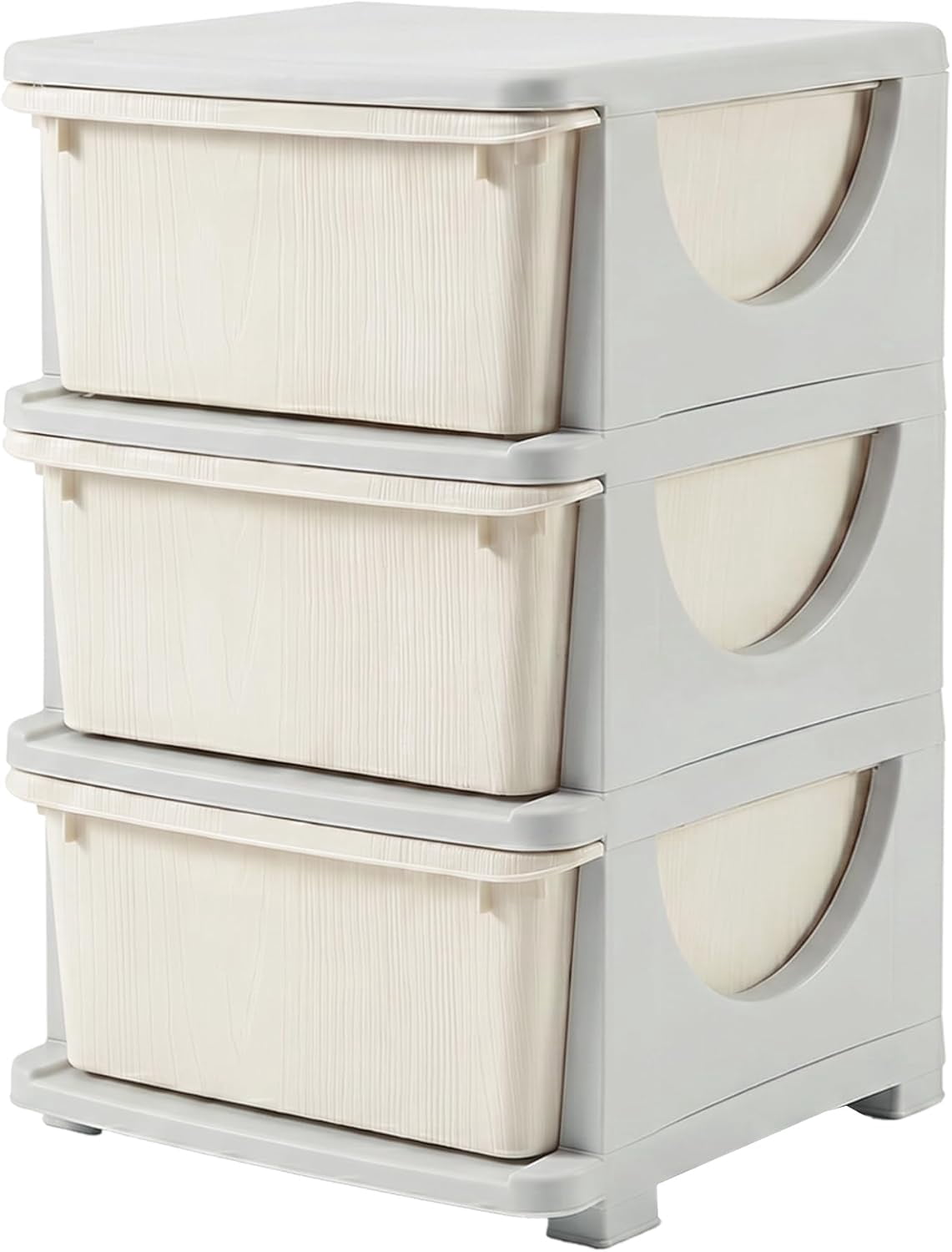 22-Inch 3-Tier PE Kids Storage Drawer Organizer – Toy and Book Storage ...