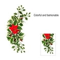 thumbnail image 1 of 22 Inch Artificial Christmas Swag for Front Door Xmas Mail Box Swag with Red Berries Winter Snowy Pine Needles Decoration Swag Greenery Christmas Swag Wreath for Front Door Window Wall, 1 of 8