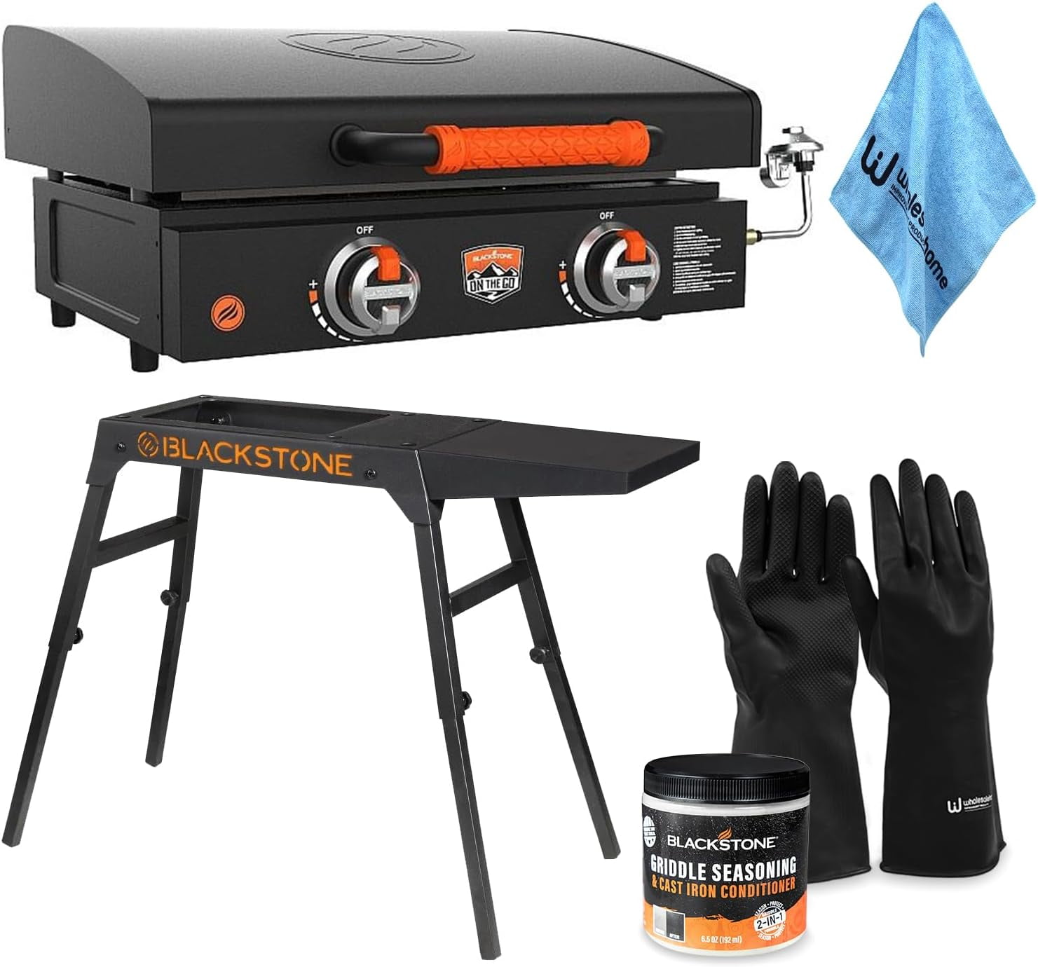 22 Inch Blackstone Griddle with Lid, Nonstick Tabletop Gas Griddle