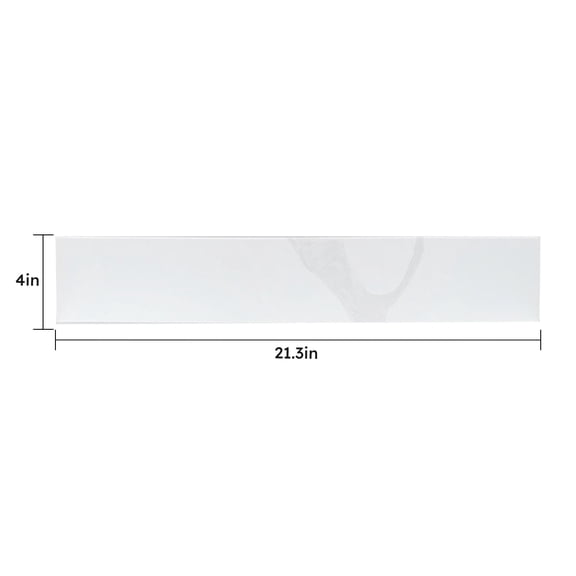 22 Inch Calacatta White Quartz Sidesplash Bathroom Vanity Top with Backsplash, 4 Height for Vanity Top, Seamless Waterproof Protection