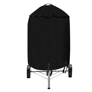 22 Inch Charcoal Grill Cover for 22 inch Weber Grill- Kettle BBQ Gas Grill Cover with Hook&Loop and Drawstring,Waterproof and Anti-UV Material for All Season (22 inch)