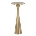 thumbnail image 1 of 22 Inch Contemporary Metal Side Table Modern Brass Hourglass Shape Accent Table Indoor End Table for Living Room Bedroom, 1 of 5