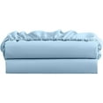 thumbnail image 1 of 22" Inch Deep Pocket Twin Size Fitted Sheet Only - 400 Thread Count - Premium 100% Egyptian Cotton Mattress Cover Sheets & Protectors - Light Blue Solid., 1 of 4