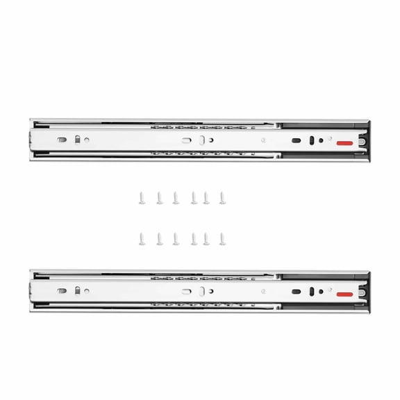 22 Inch Drawer Slides 10 Pairs, Heavy Duty Full Extension Side Mount Rails, Soft Close, 100 Lbs Capacity Steel Cabinet Runners