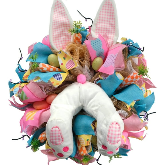 22 Inch Fall Flower Wreath for Front Door, Autumn Yellow Orange Forsythia Flower Indoor Outdoor Wreath with Berries Foam Leaves