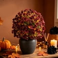 thumbnail image 1 of 22 Inch Fall Topiary Ball Stake, UV Resistant Waterproof Faux Plant with Detachable Stake for Porch Garden Planter Decor, 1PC,#C, 1 of 8