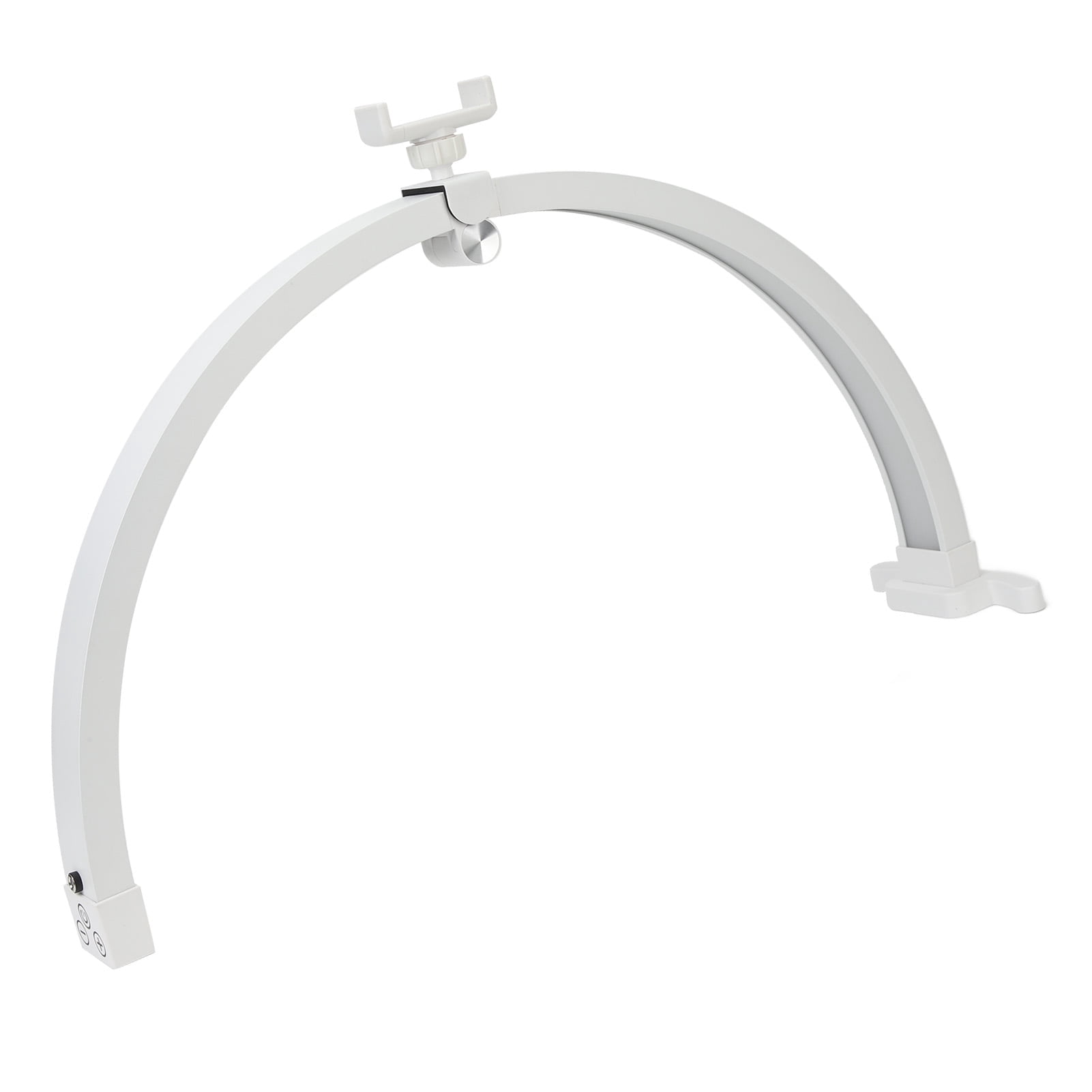 22 Inch Foldable Half Moon Nail Desk Lamp Touch Control 20W Beauty Light For Manicure Tattoo With Phone Clip