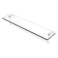 thumbnail image 1 of 22 Inch Glass Vanity Shelf with Integrated Towel Bar, 1 of 11