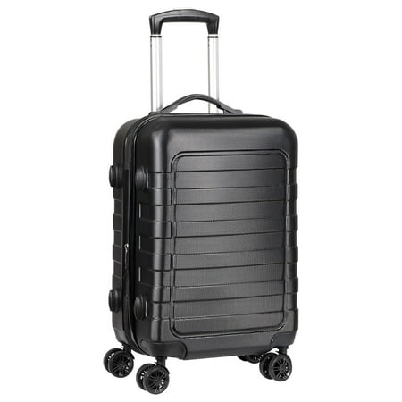 22 Inch Hardside Expandable Luggage ,Carry On Luggage With Spinner Wheels,Travel Suitcase Black