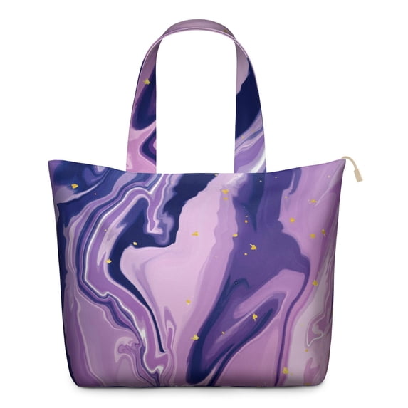 22 Inch Oversized Travel Bag Lightweight Canvas Weekender Duffel with Multi Pockets, Animal Print