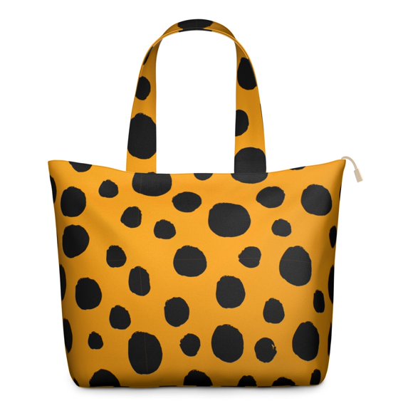 22 Inch Oversized Travel Bag Lightweight Canvas Weekender Duffel with Multi Pockets, Animal Print