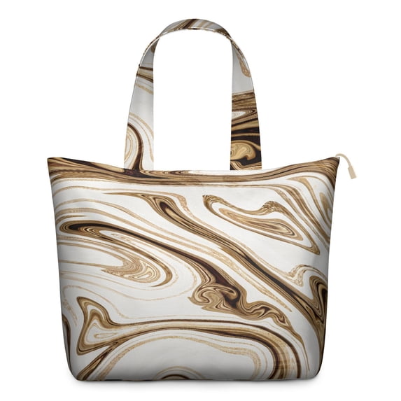 22 Inch Oversized Travel Bag Lightweight Canvas Weekender Duffel with Multi Pockets, Animal Print
