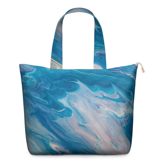 22 Inch Oversized Travel Bag Lightweight Canvas Weekender Duffel with Multi Pockets, Animal Print