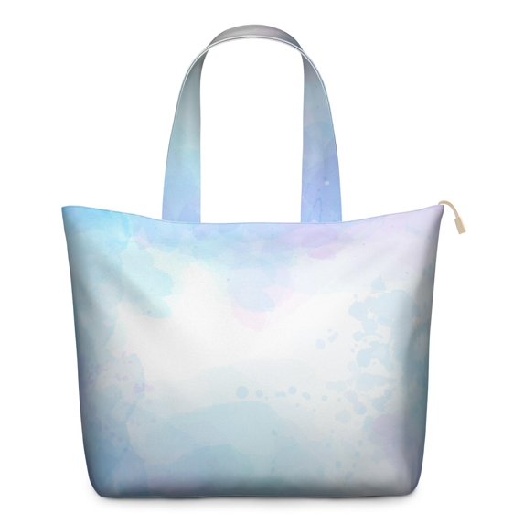 22 Inch Oversized Travel Bag Lightweight Canvas Weekender Duffel with Multi Pockets, Aurora Print
