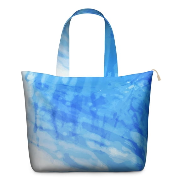 22 Inch Oversized Travel Bag Lightweight Canvas Weekender Duffel with Multi Pockets, Aurora Print