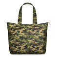 thumbnail image 1 of 22 Inch Oversized Travel Bag Lightweight Canvas Weekender Duffel with Multi Pockets, Camouflage Print, 1 of 5