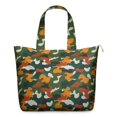 thumbnail image 1 of 22 Inch Oversized Travel Bag Lightweight Canvas Weekender Duffel with Multi Pockets, Camouflage Print, 1 of 5