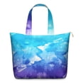 thumbnail image 1 of 22 Inch Oversized Travel Bag Lightweight Canvas Weekender Duffel with Multi Pockets, Colorful Pop Pattern, 1 of 5