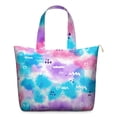 thumbnail image 1 of 22 Inch Oversized Travel Bag Lightweight Canvas Weekender Duffel with Multi Pockets, Colorful Pop Pattern, 1 of 5