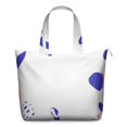 thumbnail image 1 of 22 Inch Oversized Travel Bag Lightweight Canvas Weekender Duffel with Multi Pockets, Slogan Print, 1 of 5