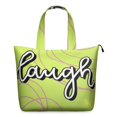 thumbnail image 1 of 22 Inch Oversized Travel Bag Lightweight Canvas Weekender Duffel with Multi Pockets, Slogan Print, 1 of 5