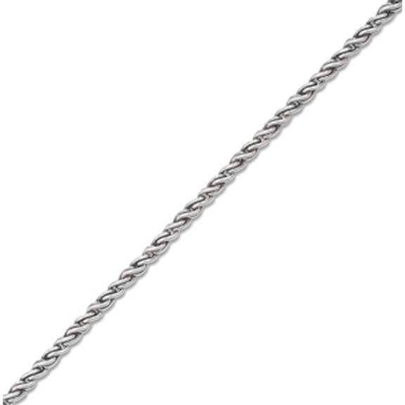 22 Inch Oxidized Rope Chain Necklace Oxidized Sterling Silver 3mm Rope Chain Necklace